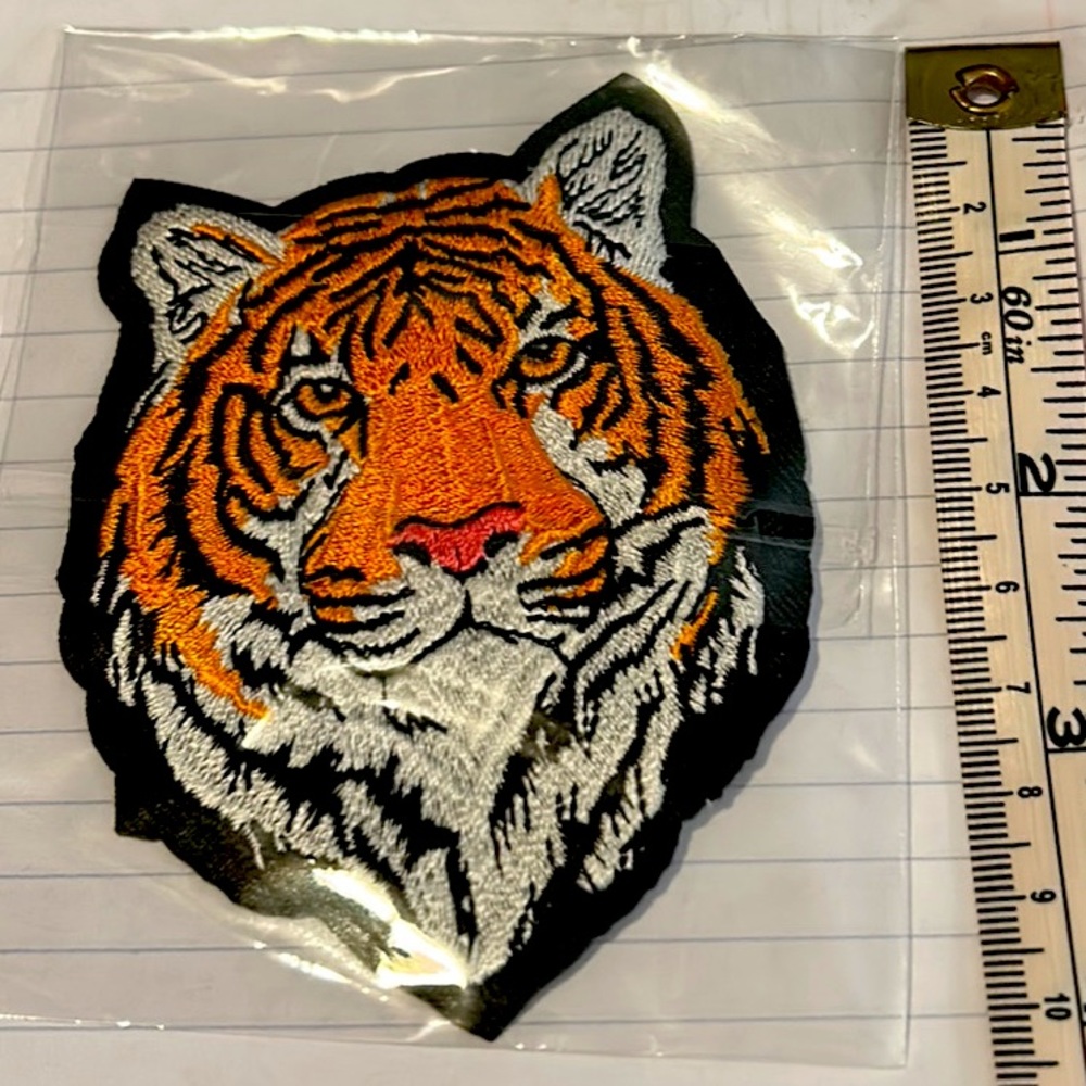 3”x3” Clemson Tiger themed Embroidered Iron-On Patch